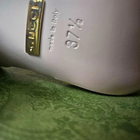 GUCCI Women's Mid-heel Sandal With Horsebit In Yellow size 37+ - Picture 8 of 11